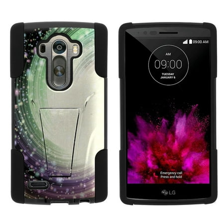 LG G4 H815 STRIKE IMPACT Dual Layer Shock Absorbing Case with Built-In Kickstand - Spotted