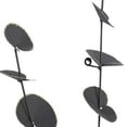 thumbnail image 6 of DecMode Black Metal Leaf Wall Decor, 6 of 9