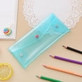 thumbnail image 2 of Under $1 Pencil Case Large Capacity Pencil Pouch Frosted Transparent Pencil Box Pen Bag Stationery Organizer for College Office Desk Supplies by PALIFEUR, 2 of 6