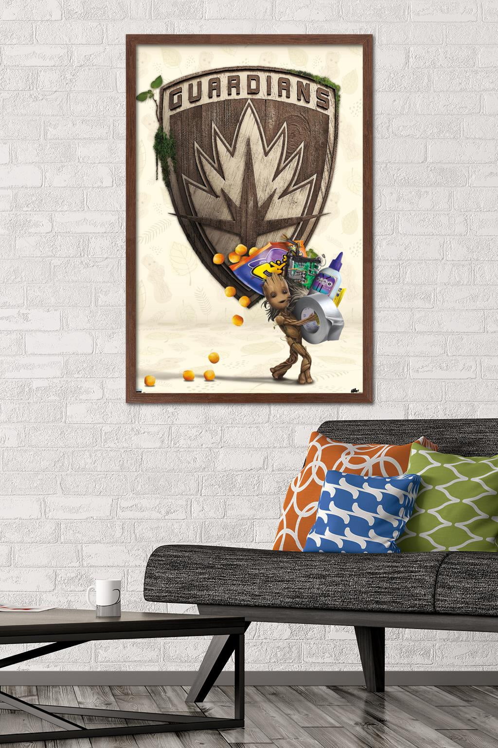 Marvel I Am Groot - Up to Something Wall Poster, 22.375" x 34" Framed