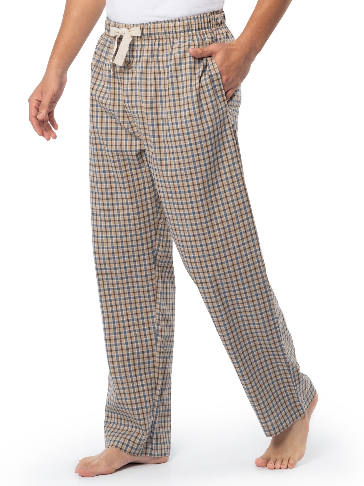 Fruit of the Loom Men's and Big Men's Soft Brushed Woven Sleep Pant, Sizes S-6XL & LT-3XLT