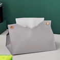 thumbnail image 6 of Raindrops Grey PU Tissue Box Holder Set - Stylish and Elegant Storage Case for Home and Office Use, 6 of 6