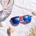 thumbnail image 3 of 4th Of July USA Flag Sunglasses, Red White Blue Patriotic Design, Novelty Independence Day Shades, Glasses for 4th Of July Holiday Parade Party Events, 3 of 6