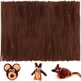 thumbnail image 1 of Iooleem 200 limpiadores de tuberías marrones, tallos de chenilla, limpiadores de tuberías para manualidades, limpiadores de tuberías, manualidades, suministros de arte y manualidades., 1 of 5