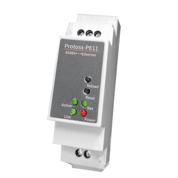 Servidor convertidor RS485 a Ethernet con puerto serie DIN-Rail Protoss MQTT PE11-H compatible con Modbus RTU