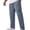 01#Dark Gray, variant on Men's Casual Straight Leg Trousers - Breathable Relaxed Fit Pants with Design Patch