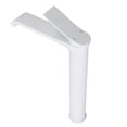 thumbnail image 1 of Sink Faucet, G1/2 Thread Modern Hot Cold Brass Water Tap Leaking  Single Handle Waterfall  Bathroom Sink Faucet Vanity Faucet for Home Hotel RV  Use White, 1 of 8