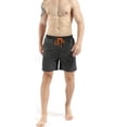 thumbnail image 3 of Pantalones cortos grises con bolsillo con cremallera Pantalones de playa para hombre, 3 of 6