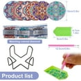 thumbnail image 4 of 10/12Pcs  Painting Coasters with Cork Base  Non-slip Rhinestone Painting Cup Pad Heat Resistant DIY Mug Mat for Beginners Kids Adults, 4 of 9