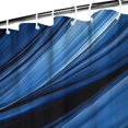 thumbnail image 3 of Blue and Gold Marble Glitter Waves Pattern Shower Curtain 36"x72" ,Bathroom Decorative Shower Curtains Set with 12 Hooks,Modern Waterproof Washable Shower Curtain, 3 of 6