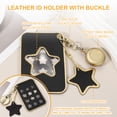 thumbnail image 3 of Uxcell Retractable Badge Holders, 2 Pcs Cute Leather ID Holder with Badge Reels Keychain ID Card Clip Protector Cover for Women Work Office Business Trip, Red/Black, 3 of 6