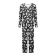 thumbnail image 3 of Tnhcen 2025 2 Pieces Women's Pajamas Set Long Sleeve Loungewear Soft Lounge Set Home Clothes S-3XL, 3 of 4