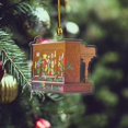 thumbnail image 5 of Adorno navideño, adorno de piano de canción sorpresa personalizado, Adorno de piano floral, adecuado para Navidad, 5 of 5