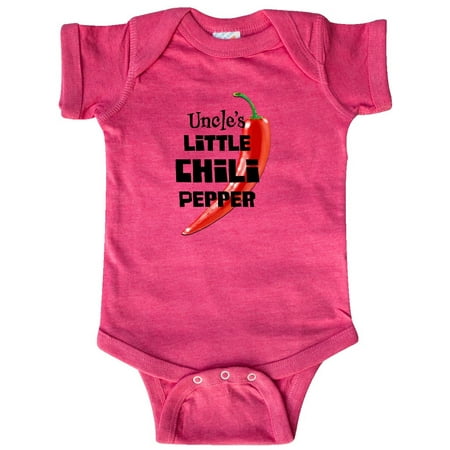 

Inktastic Uncle s Little Chili Pepper Gift Baby Boy or Baby Girl Bodysuit