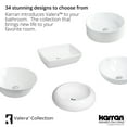 thumbnail image 5 of Karran Usa VC-424-WH Valera 14-1/4" Circular Vitreous China Vessel Bathroom Sink - White, 5 of 5
