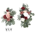 thumbnail image 2 of 2pcs Réaliste Mariage Arc Fleurs Fadeless Décor Exquis avec des Clips Pratiques pour l'Intérieur à l'Extérieur, 2 of 7