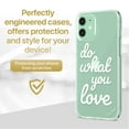 thumbnail image 2 of Case Yard iPhone-11 Case Clear Soft & Flexible TPU Ultra Low Profile Slim Fit Thin Shockproof Transparent Bumper Protective Cover Drop Protective Cell Phone Cases (Do What You Love), 2 of 8
