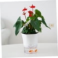 thumbnail image 5 of Toyvian Self-Watering Indoor Planter with Transparent Plastic Design, White, Simple Style, 1 Set for Easy Plant Care, 5 of 7