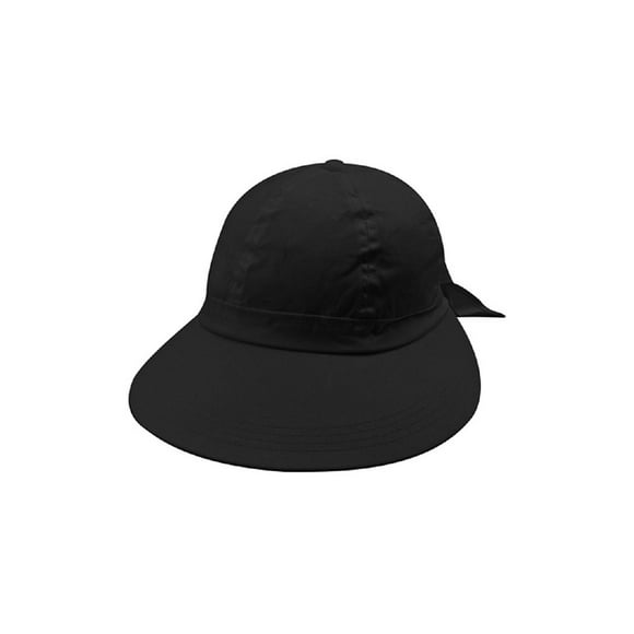 Chapeau de Soleil de Jardinage Noir à Large Bord
