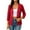 Red, variant on Posijego Women's Lace Cardigan Plus Size 3/4 Sleeve Open Front Lightweight Casual Jacket Outerwear for Women