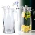 thumbnail image 1 of ¡Liquidación en TAKTUK! Jarra para bebidas frías y calientes, jarra para té helado, jarra para agua fría, jarra para leche con asa, para interior y exterior, con tapa, para café, zumo, color blanco., 1 of 1
