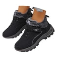 thumbnail image 3 of Gyexs Womens Snow Boots Size 9, Winter Shoes Women Work, Static Dissipative, Speed Laces, Cold Weather & Shearling, Cap Toe, Sportswear, Black, Size 8, 3 of 8