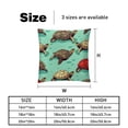 thumbnail image 5 of Turtle Seamless Set of 2 Covers with Unique Patterns - 16x16, 18x18, 20x20 Inches for Various Occasions - Pillows Covers Throw Pillow Inserts Pillow Inserts - Luxurious Home Decor, 5 of 6