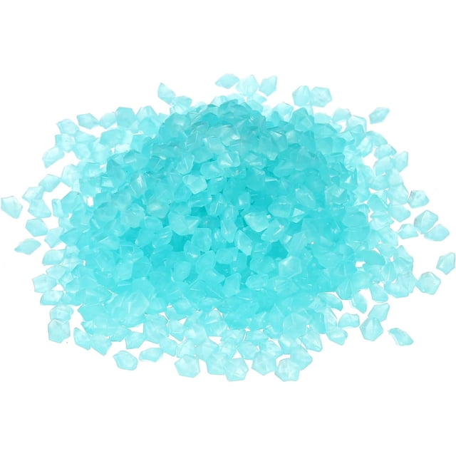 MECCANIXITY 5000pcs Glow Rocks 3-5mm Glow Pebbles Decoration in The Dark Luminous Stones Decor DIY Decorative Blue for Garden, Potted Plant, Fish Tank