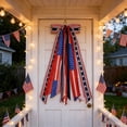 thumbnail image 3 of 4Th Of July Patriotic Decorations Wreath Bow For Wreath Gnomes Ornaments Tree Topper Bows For Patriotism Independence Day Memorial Day Veterans Day Front Door Indoor Outdoor Decor, 3 of 7