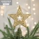 thumbnail image 1 of Adornos de decoración navideña, adorno de árbol de Navidad brillante, adorno de estrella de alambre para copa de árbol de Navidad de Metal, 1 of 4