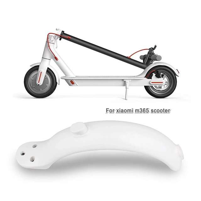 FlkwoH Scooter Eléctrico Guardabarros Trasero con Gancho Mijia M365 Blanco