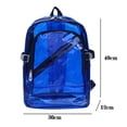thumbnail image 4 of Women S Transparent Backpack Large Capacity Bright Color Bag Waterproof Beach Backpack, 4 of 4