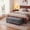 grey, variant on Gaderth 50.8in Storage Ottoman Bench with Safety Slow-Close Hinge, Tufted Upholstered Bench, End of Bed Bench, Ottoman with Storage for Bedroom, Living Room