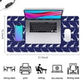 thumbnail image 5 of Long Mouse Pads for Desk,DarkBlue White Dinosaurs Silhouettes Desk Mats on Top Of Desks, Desk Mouse Pad Extra Large with 3mm Non-Slip Base and Stitched Edge for Gaming,Work,Home 31.5"x15.7", 5 of 5