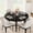 Black, variant on Gaderth Round Dining Table For 2 To 6,Wood Round Kitchen Table With Metal Frame,Industrial Circle Dinner Table,Space Saving Dining Room Table For Dining Kitchen Living Room,Table Only