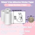 thumbnail image 4 of Memoking White Thermal Sticker Paper 50mm, Compatible with T02/M02/M04S/M04AS Mini Sticker Maker, H, 4 of 9