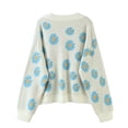thumbnail image 4 of Fortune Cardigan Chandail pour Femme Petite Marguerite Col en V Imprimé Floral Manteau en Tricot Ample, 4 of 6