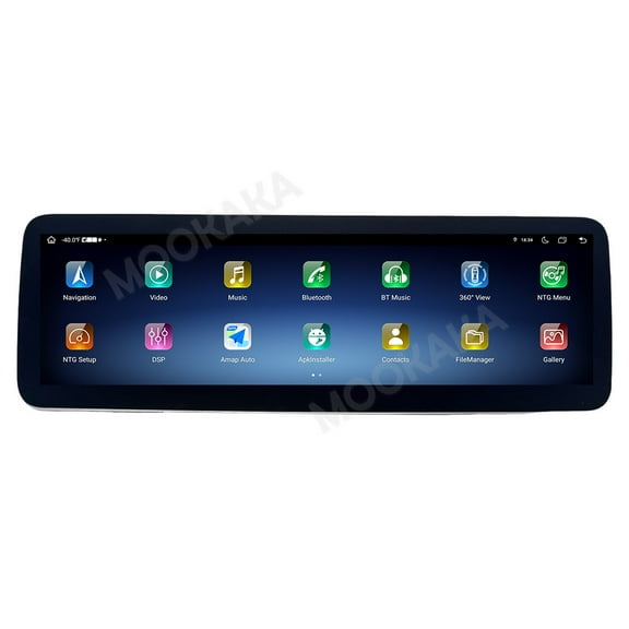 MOOKAKA 14.9" Smart Display Radio Audio Media Player for Mercedes-Benz E 2010 2011 2012 2013 Universal Car Navigation GPS Upgrade Headunit Android Replacement HD Screen Carplay Accessories(NTG 4.5)