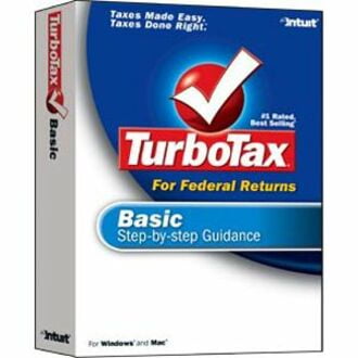 Intuit TurboTax 2008 Basic, Complete Product, 1 User, Standard
