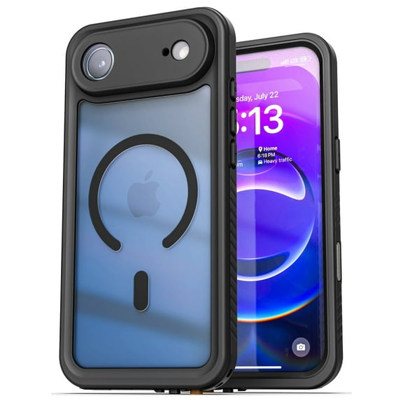 Encased for iPhone Air Waterproof Case with Camera Control Capture Button [IP-68] Full Body Protection with Built-in Screen Protector (Compatible with MagSafe)