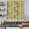 thumbnail image 5 of Palm Tree Tropical Sheer Curtains 63 Inches Long, Pink Summer Green Botanical Light Filering Curtains, Breathable Simi Curtain Privacy Drapes for Living Room Bedroom Lightweight Window Treatment, 5 of 9
