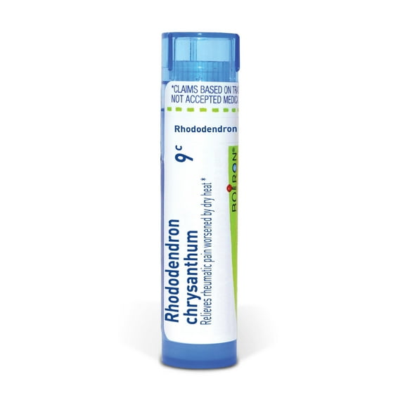 Boiron Rhododendron Chrysanthum 9C, Homeopathic Medicine for Rheumatic Pain Worsened By Dry Heat, 80 Pellets