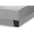 thumbnail image 5 of Baxton Studio Ramon Modern and Contemporary Grey Linen Fabric Upholstered Full Size Panel Bed with Nailhead Trim, 5 of 5