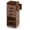 Rustic Brown, variant on Sunshen Gift Wrap Cart, Mobile Organizer Rolling Storage Cart with Drawers, 360° Universal Wheels, 3 Open Shelves & Wrapping Paper Slots, Wooden Utility Cart for Home, Office, School (Pearl)