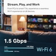 thumbnail image 4 of Sistema Wi-Fi en malla TP-Link AX1500 WiFi 6 de doble banda (Deco X15) | Reemplaza enrutadores y extensores | Cubre hasta 5,600 pies cuadrados. | 2 puertos Gigabit por unidad, compatible con Ethernet, 4 of 5