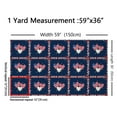 thumbnail image 3 of jejeloiu Retro American Flag Fabric by the Yard 1 Yard,Heart Print Home Decor Fabric by the Yard,Red Blue White Sewing Fabric For Men Women,Luxury Bedroom Decor, 3 of 6