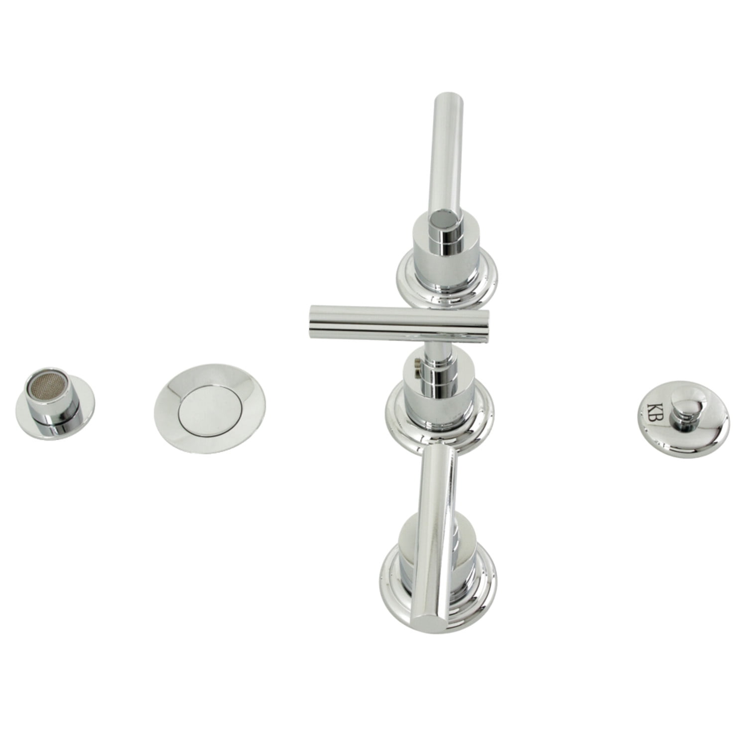 Kingston Brass KB6321CML Manhattan Three-Handle Bidet Faucet, Polished Chrome