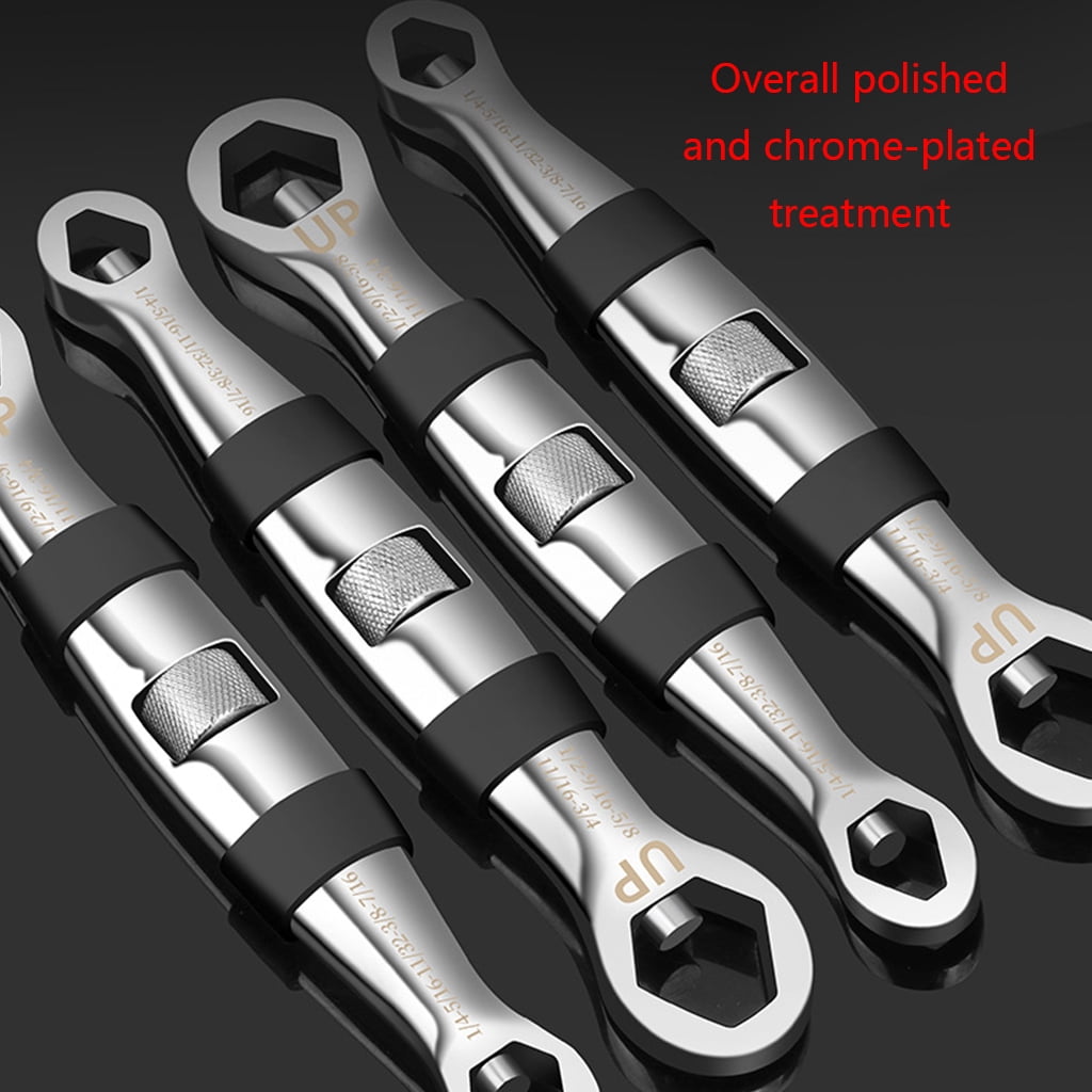 23-IN-1 Adjustable Wrench Multi Functional Flexible Type Pocket Wrench 1/4-inch to 3/4-inch 7mm to 19mm
