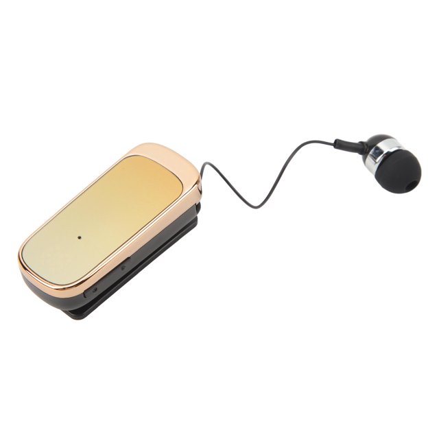 Oreillette Rétractable, Casque Rétractable à Clip pour Écouteurs BT avec Affichage de la Batterie à DEL, Écouteur Intra-Auriculaire Simple pour Sport, Affaires, Camionneur, Conducteur