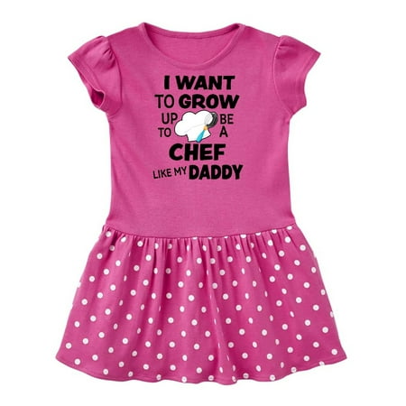 

Inktastic I Want To Grow up To Be a Chef Like My Daddy Gift Baby Girl Dress